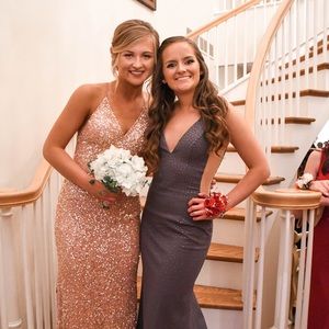 Salmon Scala prom dress size 6